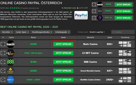 Online Casino Paypal Zahlen